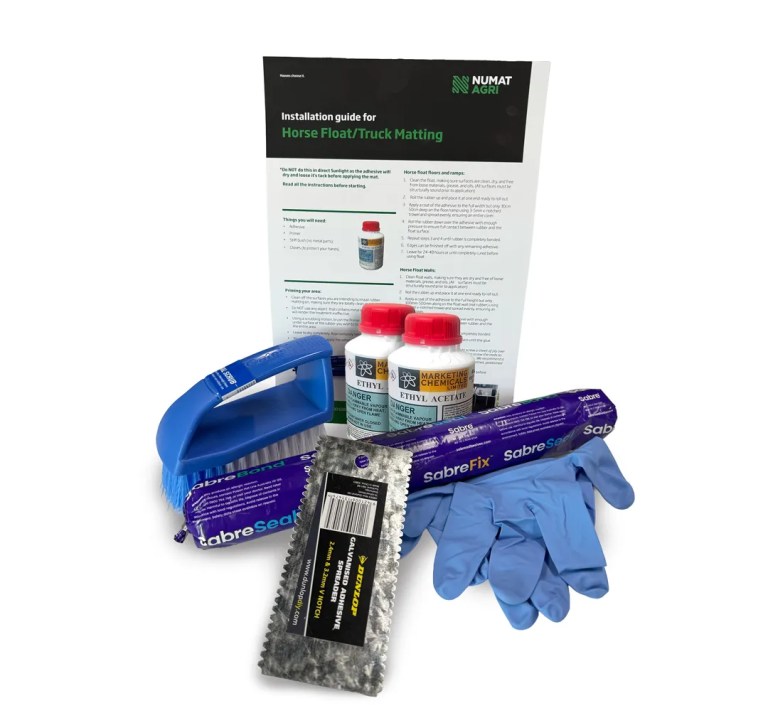 Adhesive Primer Kit for rubber mats
