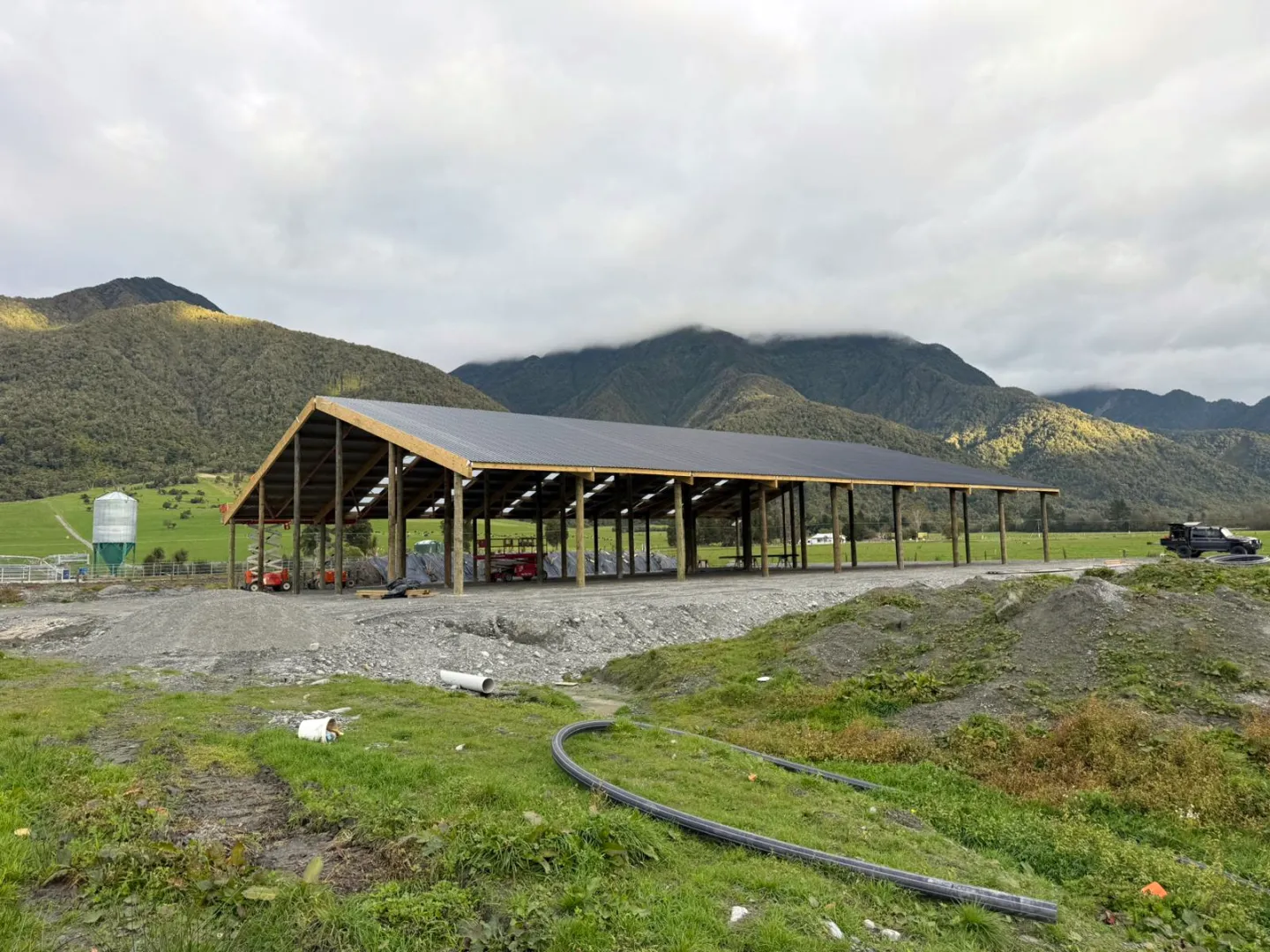 Flood Wash Wintering Barn Build Underway